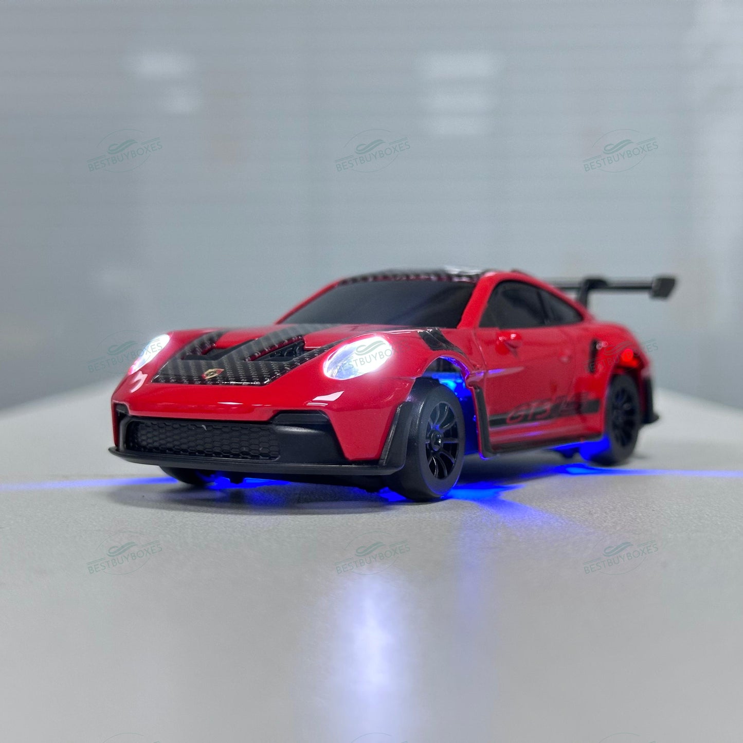 HStar D43-01Q 1/43 Scale 4WD Alloy RC Drift Car Porsche 911 with Gyro & LED Lights