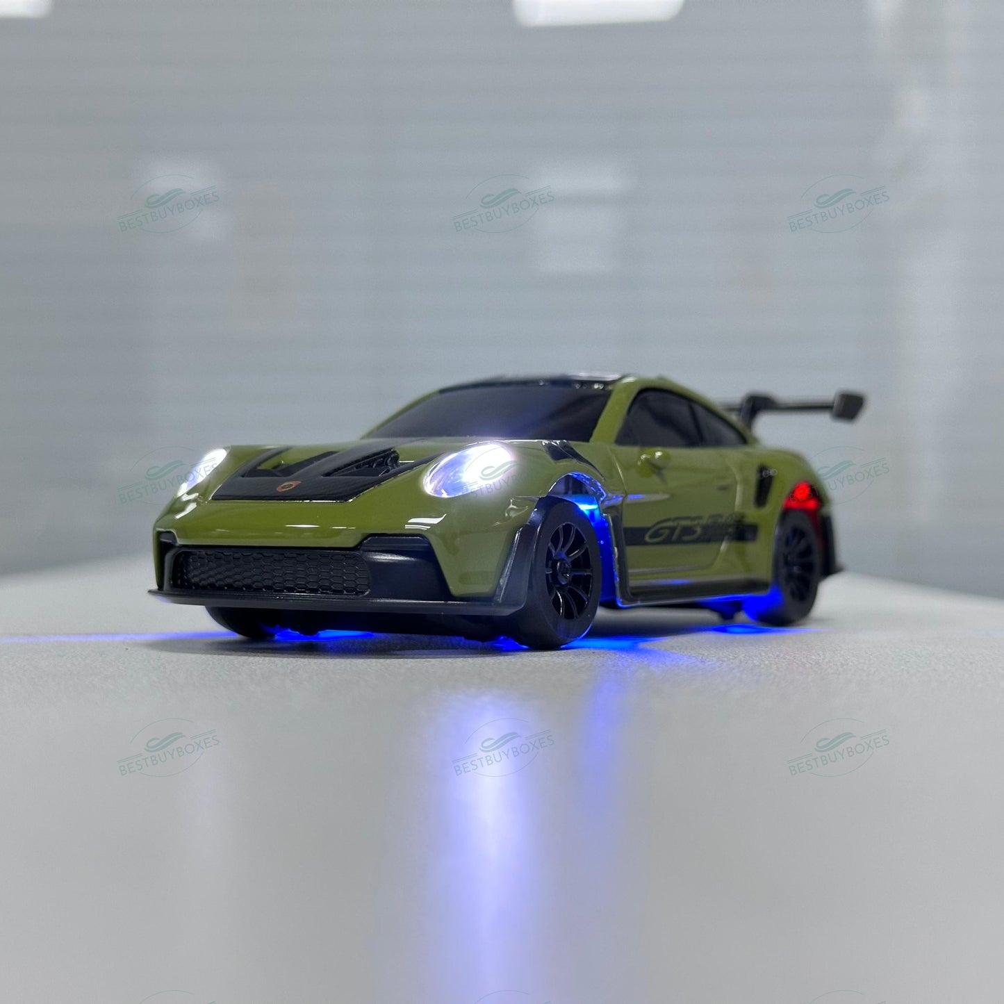 HStar D43-01Q 1/43 Scale 4WD Alloy RC Drift Car Porsche 911 with Gyro & LED Lights