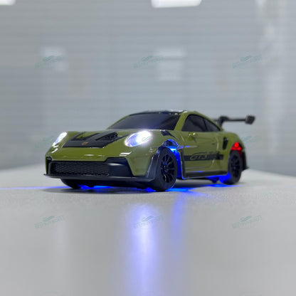 HStar D43-01Q 1/43 Scale 4WD Alloy RC Drift Car Porsche 911 with Gyro & LED Lights