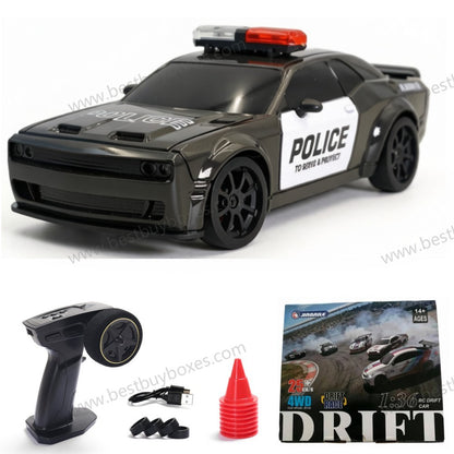 Jiabaile 1/36 Full Proportional 4WD Mini RC Drift & Racing Car with Gyro – Carbon Fiber Chassis, LED Lights, 25km/h