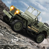 JJRC C8815 Willys Military Jeep RC Rock Crawler - 1/10 Scale, 2.4GHz ...