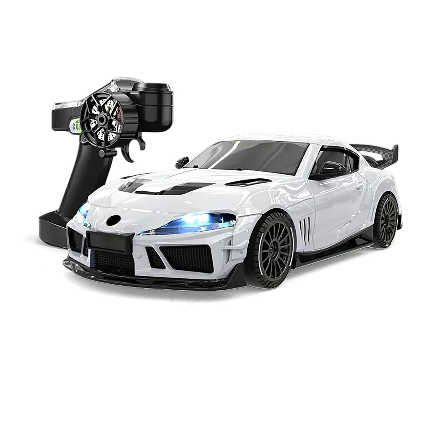 JXC SP4301 Supra 1/43 4WD RC Drift Car w/ Gyro – Officially Licensed Full Proportional 2.4GHz Mini Drift Car (1087X Lion Dance)