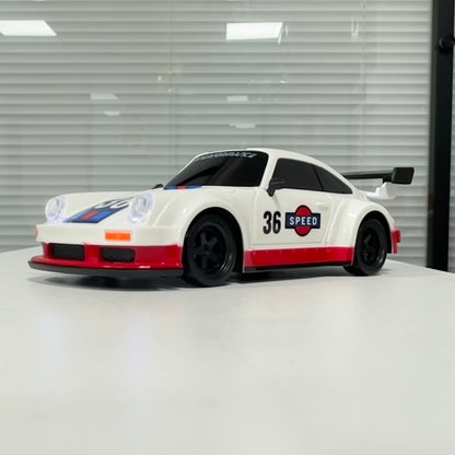Jiabaile 1/36 Full Proportional 4WD Mini RC Drift & Racing Car with Gyro – Carbon Fiber Chassis, LED Lights, 25km/h