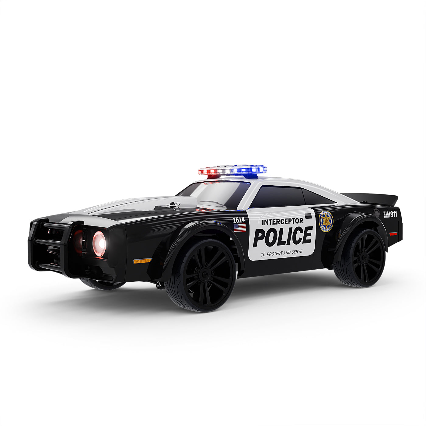 SG1614 1:16 4WD Muscle Police RC Car – 35KM/H, RTR, Drift Wheels ...