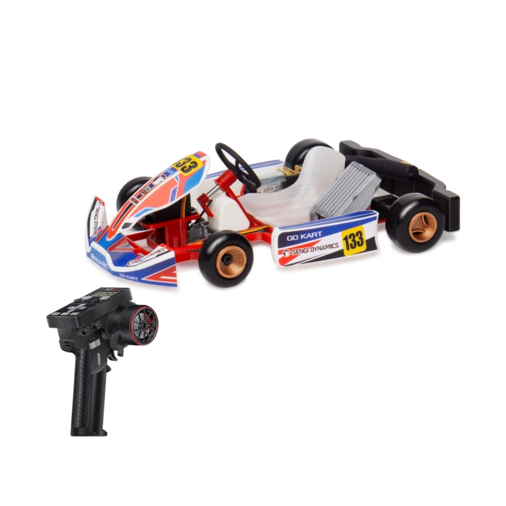 MinimumRC Sengi Kart-80 Micro Scale RC Kart RTR with HOTRC Radio and Receiver