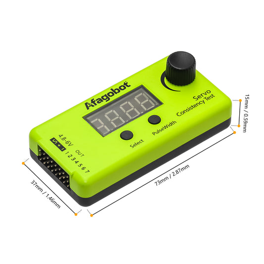 Afagobot 4-Channel RC Digital Servo Tester & ESC Consistency Checker – PPM Signal, Analog & Digital Servos (50Hz / 125Hz / 250Hz)