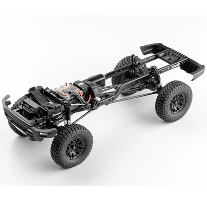 FMS FCX18 Hummer EV RTR 1/18 4WD RC Pickup Truck | Off-Road Rock Crawler |Metal Gear Servo, 2-Speed Transmission