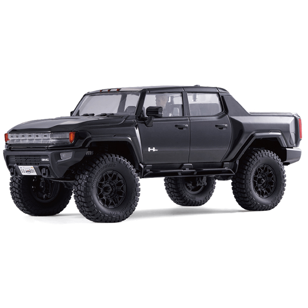 FMS FCX18 Hummer EV RTR 1/18 4WD RC Pickup Truck | Off-Road Rock Crawler |Metal Gear Servo, 2-Speed Transmission