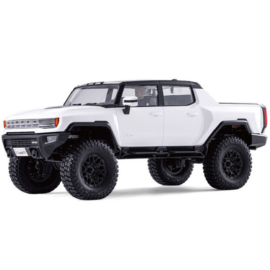 FMS FCX18 Hummer EV RTR 1/18 4WD RC Pickup Truck | Off-Road Rock Crawler |Metal Gear Servo, 2-Speed Transmission