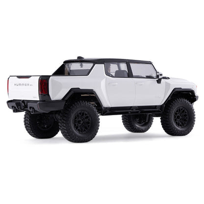 FMS FCX18 Hummer EV RTR 1/18 4WD RC Pickup Truck | Off-Road Rock Crawler |Metal Gear Servo, 2-Speed Transmission