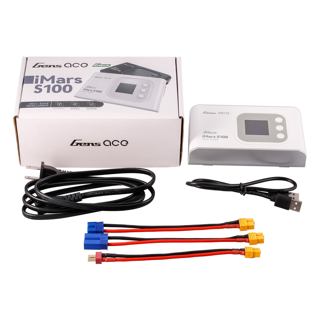 Gens Ace iMars S100 G-Tech 100W Smart RC Battery Charger – 10A 2-6S AC Balance Charger for LiPo, LiHV, NiMH