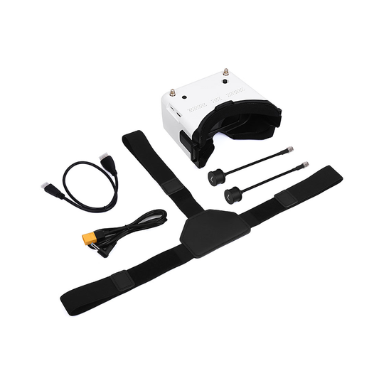 Hawkeye HD FPV Video Transmission System Combo – 720p 60FPS Low Latency Air Unit + HD Goggles (10KM Range, 5.8GHz)