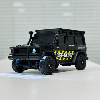 HB Toys 1:43 4WD Mini RC Rock Crawler – App & 2.4GHz Remote Control, LED Lights, USB Rechargeable Micro Off-Road Truck