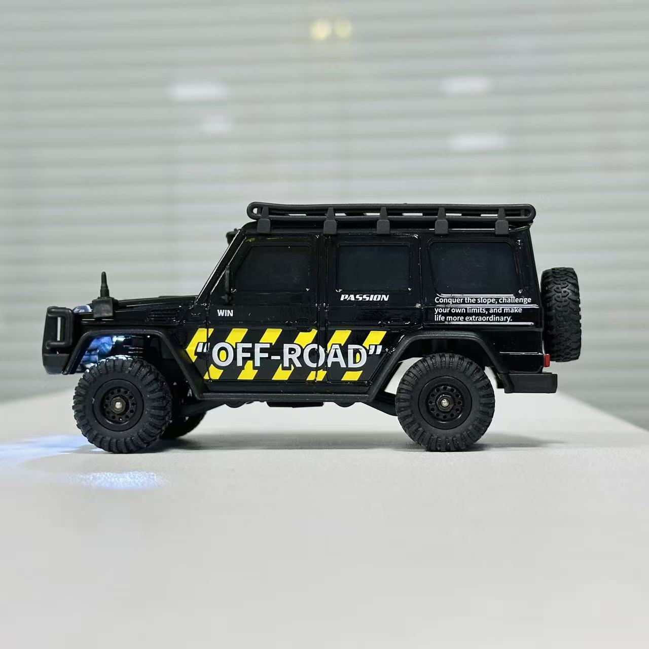 HB Toys 1:43 4WD Mini RC Rock Crawler – App & 2.4GHz Remote Control, LED Lights, USB Rechargeable Micro Off-Road Truck
