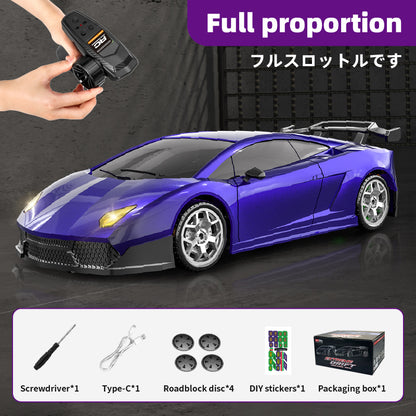 Haiboxing HBX 2198 1/43 Scale RC Drift Car – 4WD Mini Remote Control Car with Coreless Motor, Gyro Assist & LED Lights