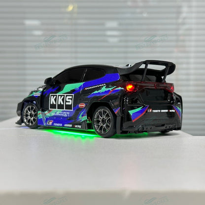 Hstar D24 1/24 Scale RC Drift Car – 4WD, Gyro Stabilized, LED Lights, 25+ KM/H