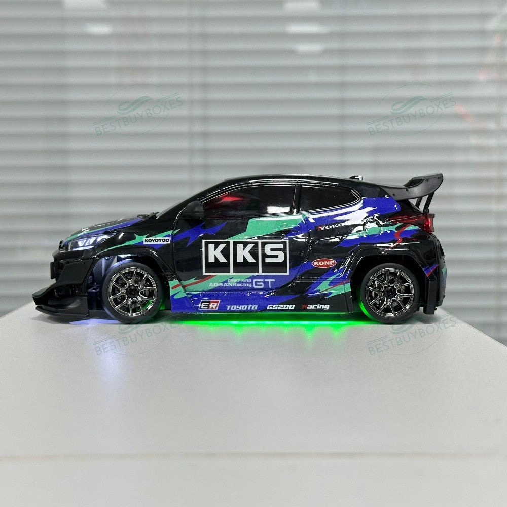 Hstar D24 1/24 Scale RC Drift Car – 4WD, Gyro Stabilized, LED Lights, 25+ KM/H