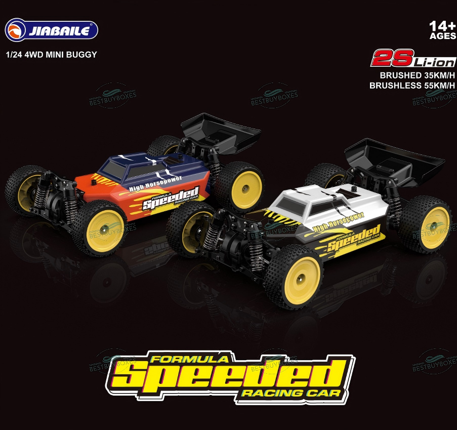 Jiabaile 1/24 4WD RC Buggy – Brushed or Brushless Mini Off-Road RC Car