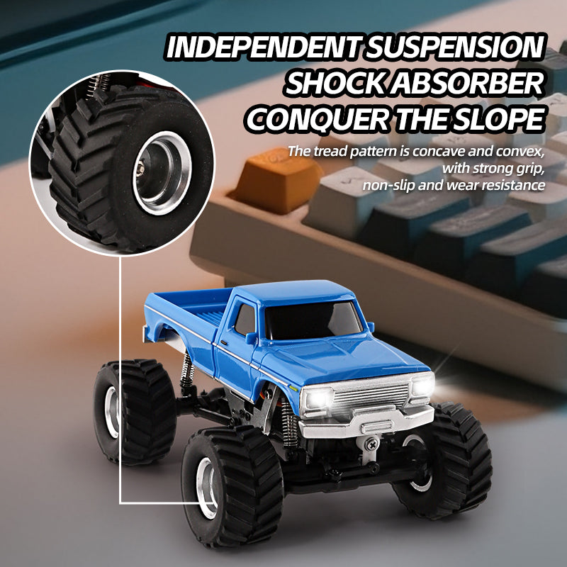 Jiabaile 3601 / 3602 1/36 Scale Mini 4WD RC Crawler – Micro Off-Road Rock Climber with Metal Wheels, Proportional Control, 3-Speed Throttle