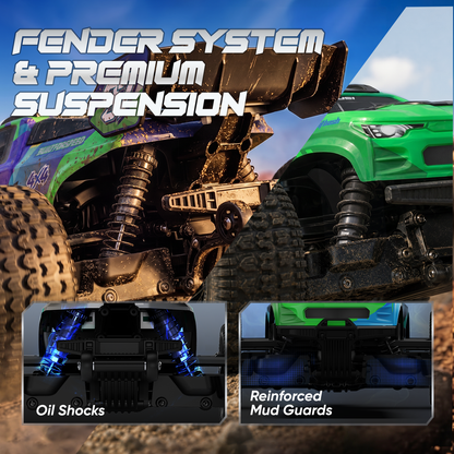 JIUSI Scout SC10 1/10 4WD 3S Brushless RC Monster Truck RTR – 50+ MPH