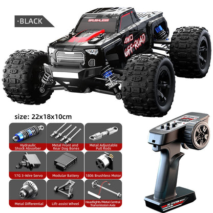 JJRC C8811 RTR 1/20 4WD Brushless RC Car - 40km/h Off-Road Climbing Truck with LED Lights