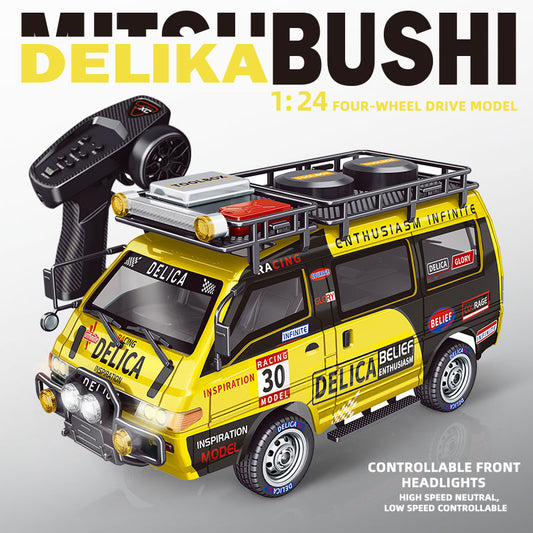 JXC Delica 1:24 Scale 4WD RC Car – Full-Proportional Control, Mechanical 3-Speed Gearbox, 2.4GHz Remote