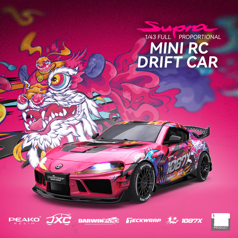 Officially Licensed JXC SP4301 Supra 1/43 RC Drift Car w/ Gyro