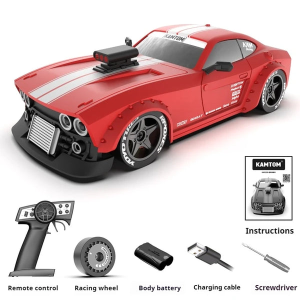 ＫＡＭＴＯＭ 1/32 Kamtom 1/32 Scale RC Car: Mini Racer/Drifter, Mighty Fun
