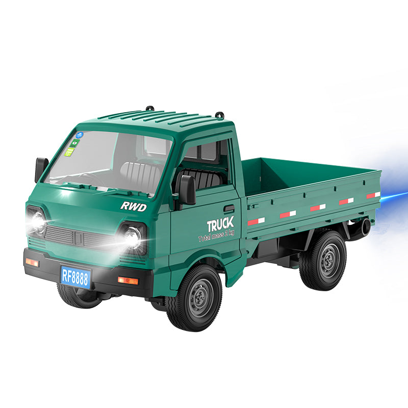 KFPLAN KF20 2.4G RWD 1:16 Scale RC Truck with Open Bed and Container Versions – Realistic Sound and LED Lights