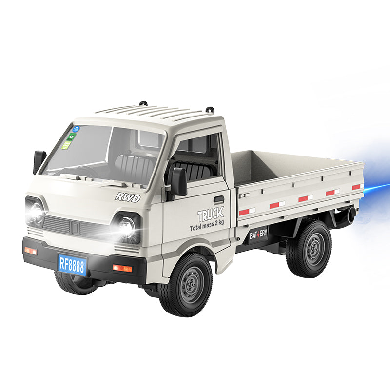 KFPLAN KF20 2.4G RWD 1:16 Scale RC Truck with Open Bed and Container Versions – Realistic Sound and LED Lights