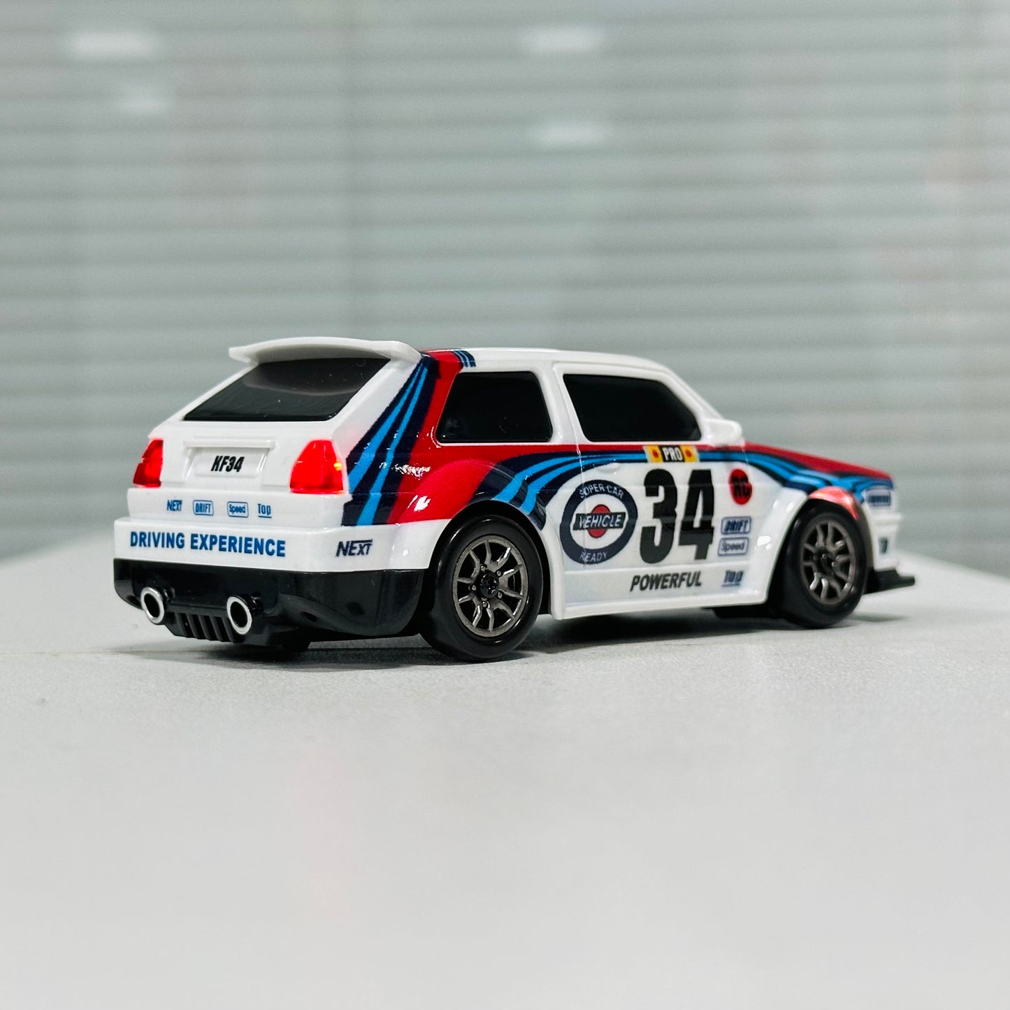 KFPlan KF34 1/43 Scale 4WD RC Drift Car – Micro RTR Electric Drift Car with LED Lights & 2.4GHz Controller