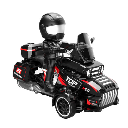 KFPlan KF35 1:43 3-Wheel RC Drift Trike Motorcycle with Rider Figure 2.4GHz RTR Mini Drift Bike