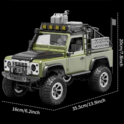 KFPlan KF90 1/12 Scale 4WD RC Rock Crawler Truck – Full Proportional Control Off-Road Climbing Car with LED Lights & 7.4V Battery