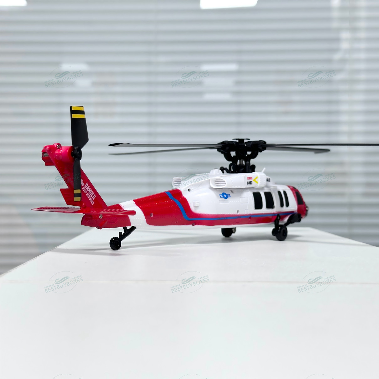 KOOTAI F05 Blackhawk 2.4GHz 6CH RC Helicopter – 6-Axis Gyro, Optical Flow, Brushless Motor, RTF