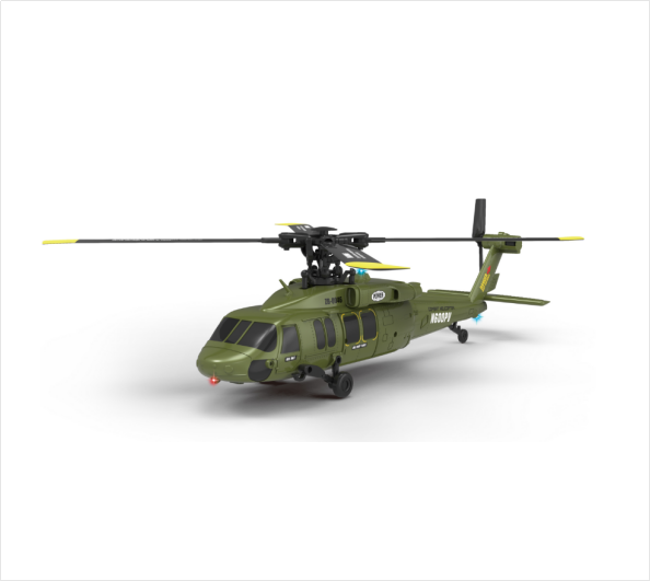 KOOTAI F05 Blackhawk 2.4GHz 6CH RC Helicopter – 6-Axis Gyro, Optical Flow, Brushless Motor, RTF