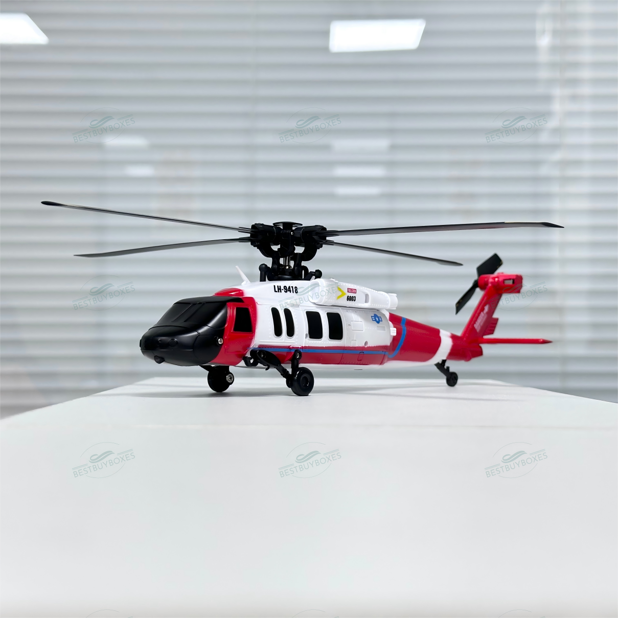 KOOTAI F05 Blackhawk 2.4GHz 6CH RC Helicopter – 6-Axis Gyro, Optical Flow, Brushless Motor, RTF