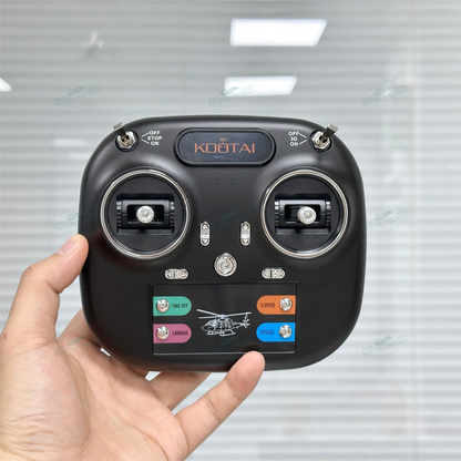 KOOTAI F05 Blackhawk 2.4GHz 6CH RC Helicopter – 6-Axis Gyro, Optical Flow, Brushless Motor, RTF