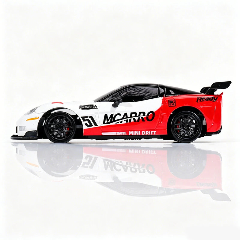 MCARRO TR051 RTR 1/43 2.4GHz 4WD Drift Desktop RC Car with Gyro – Full Proportional Mini Racing Car
