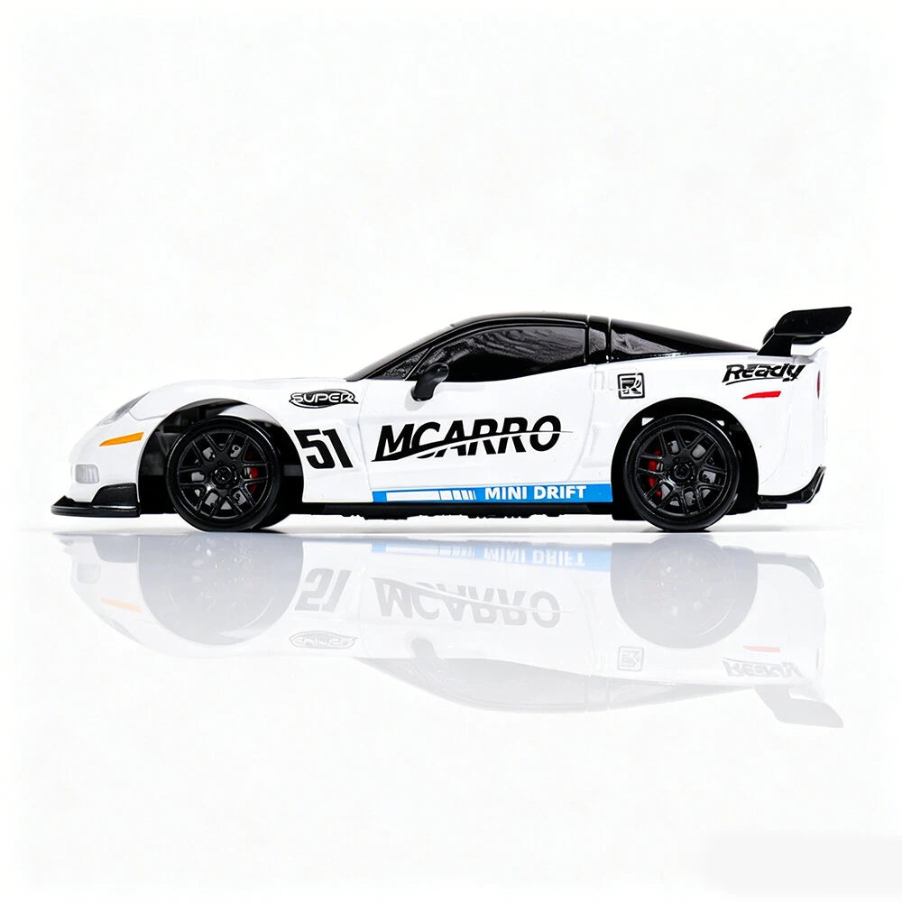 MCARRO TR051 RTR 1/43 2.4GHz 4WD Drift Desktop RC Car with Gyro – Full Proportional Mini Racing Car