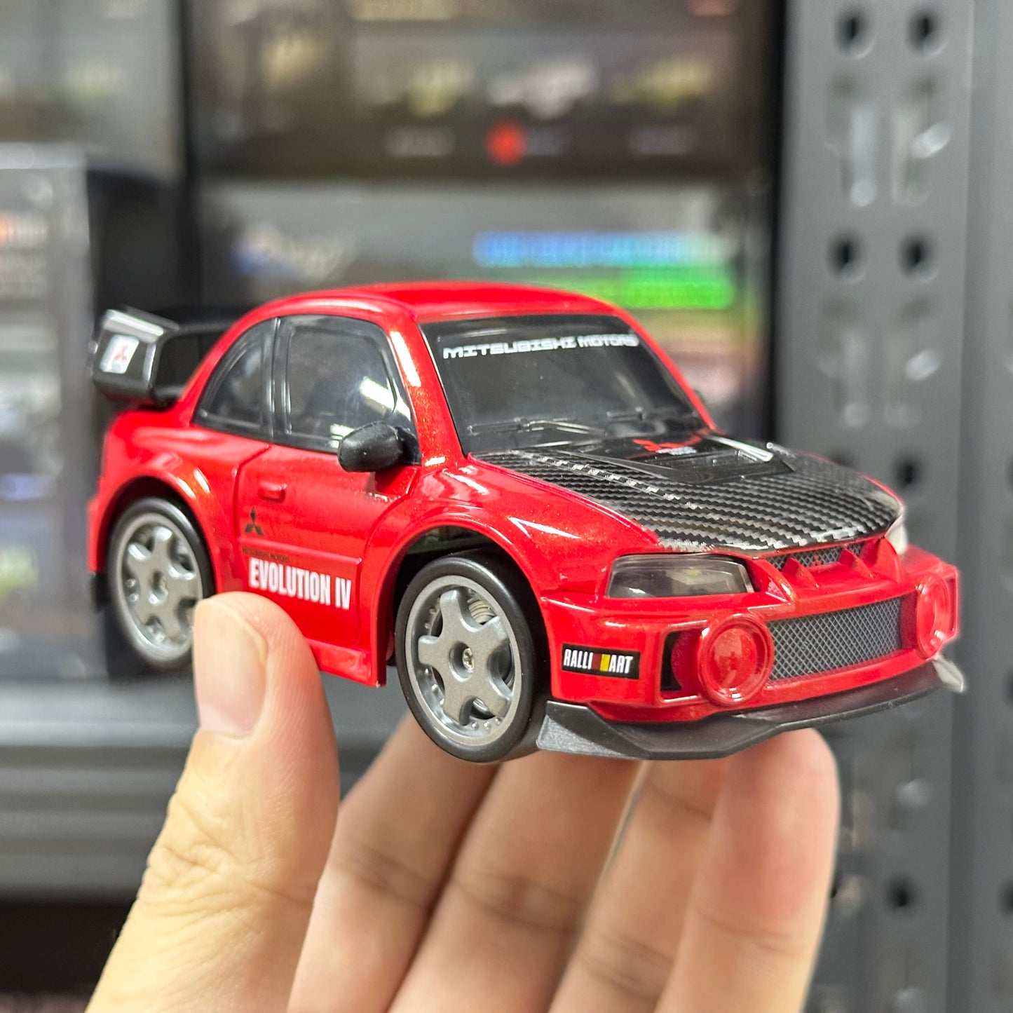Officially Licensed 1:43 Mini Q 4WD RC Drift Car – Toyota Supra GT4 / Mitsubishi Evo 4 with LED Lights