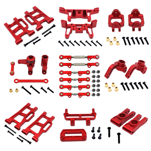 MJX Hyper Go 12212 Aluminum Upgrade Kit 1/12 RC Car Full Metal Suspension & Steering Set (6061 Alloy)