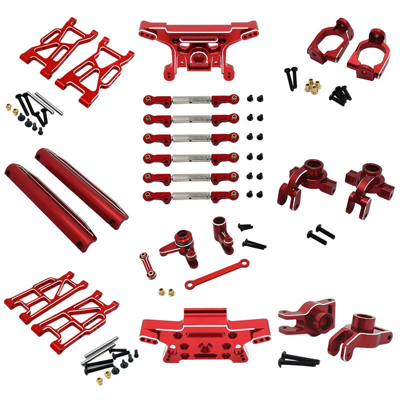 MJX Hyper Go 10210 10208 V2 1/10 Aluminum Metal Upgrade Kit – Full Suspension & Steering Parts Set