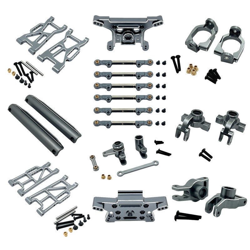 MJX Hyper Go 10210 10208 V2 1/10 Aluminum Metal Upgrade Kit – Full Suspension & Steering Parts Set