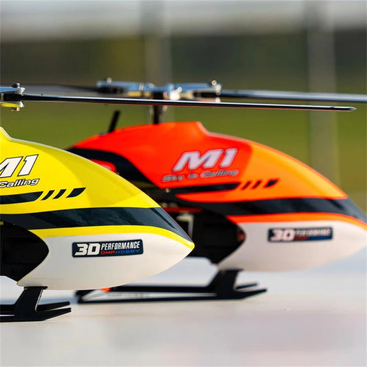 OMPHOBBY M1 V1 6CH 3D RC Helicopter BNF – Dual Brushless, S-FHSS Ready