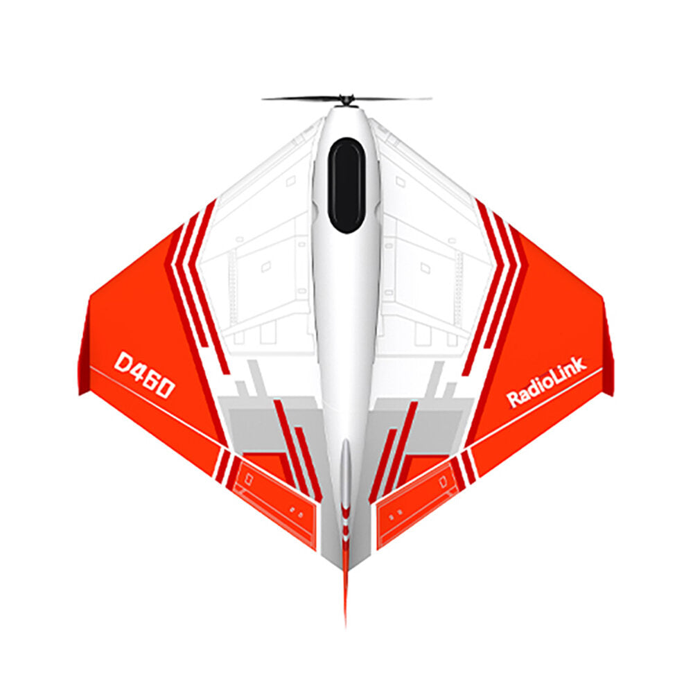 RadioLink Turbot D460 480mm Wingspan EPP RC Airplane - PNP/RTF with 1600KV Brushless Motor, 4KM Control Distance, and Gyroscope Assist