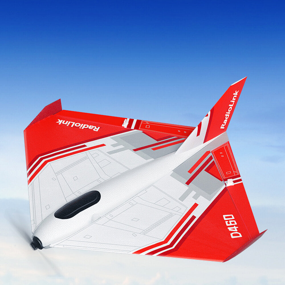 RadioLink Turbot D460 480mm Wingspan EPP RC Airplane - PNP/RTF with 1600KV Brushless Motor, 4KM Control Distance, and Gyroscope Assist