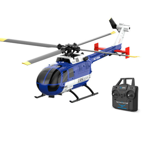 RC ERA C186MAX 1:48 Bo-105 2.4GHz 4CH 6-Axis Gyro Flybarless RC Helicopter with Upgrade Radio Control