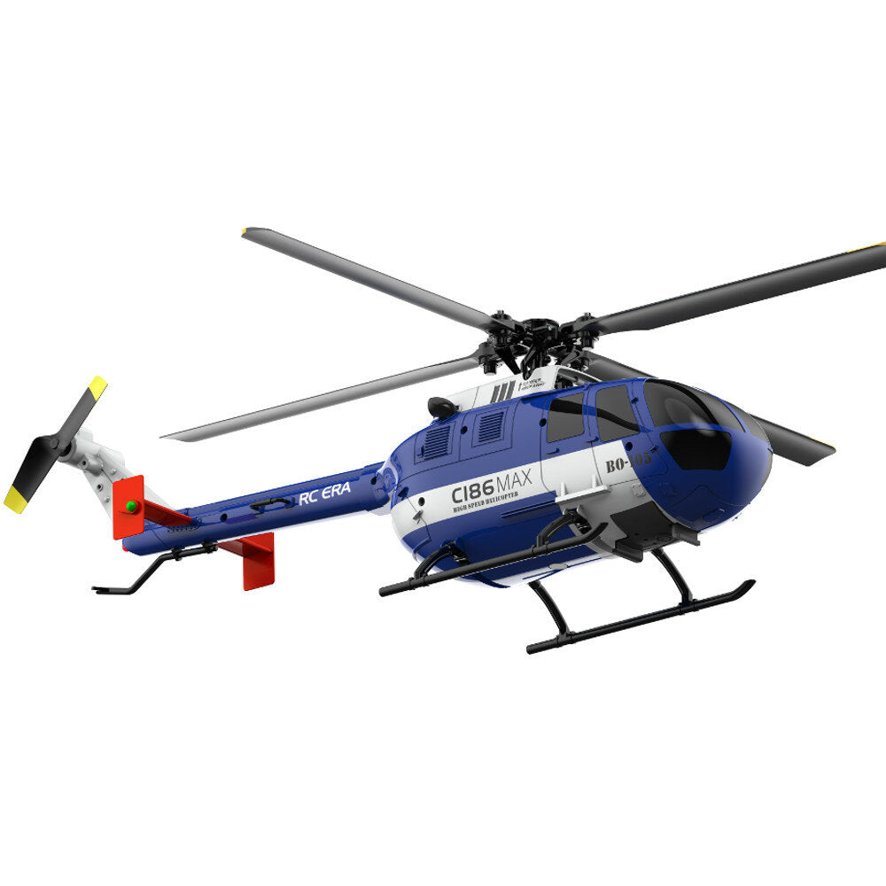 RC ERA C186MAX 1:48 Bo-105 2.4GHz 4CH 6-Axis Gyro Flybarless RC Helicopter with Upgrade Radio Control