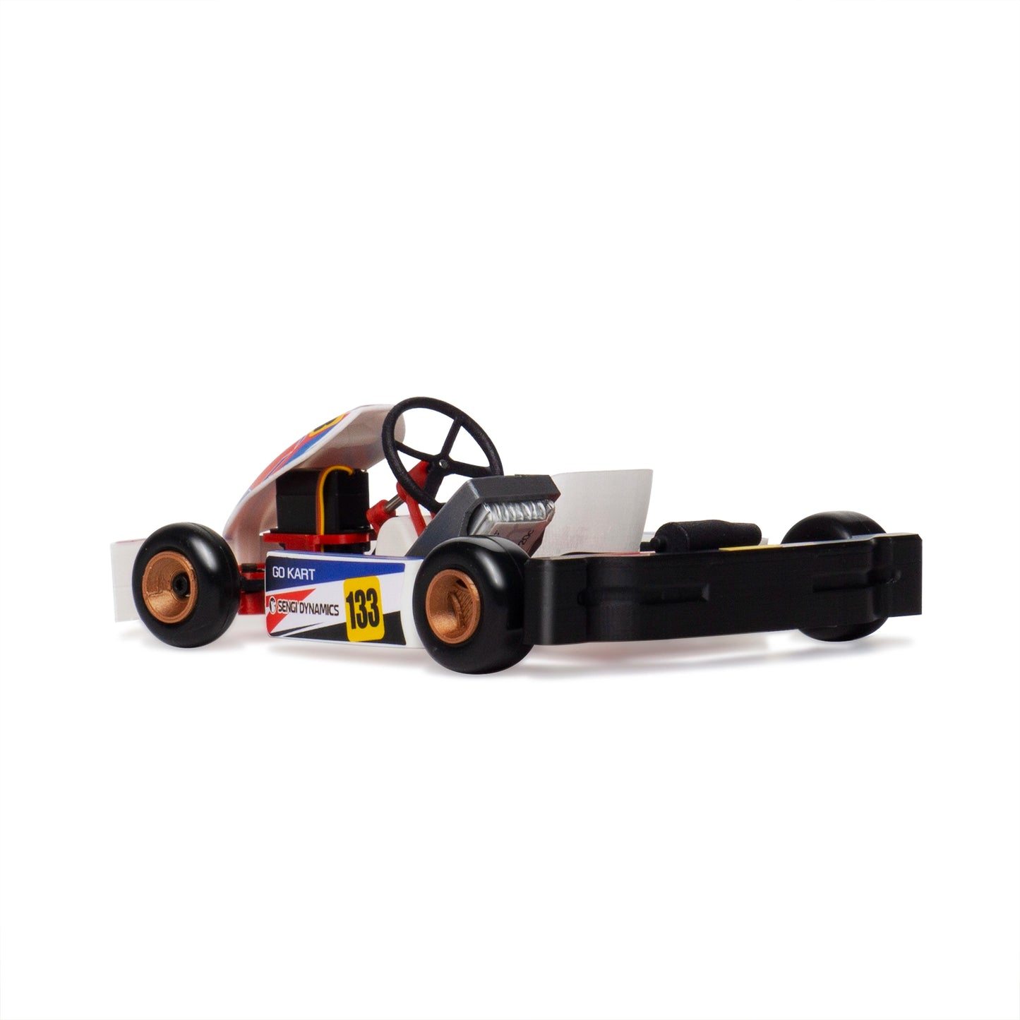 MinimumRC Sengi Kart-80 Micro Scale RC Kart RTR with HOTRC Radio and Receiver