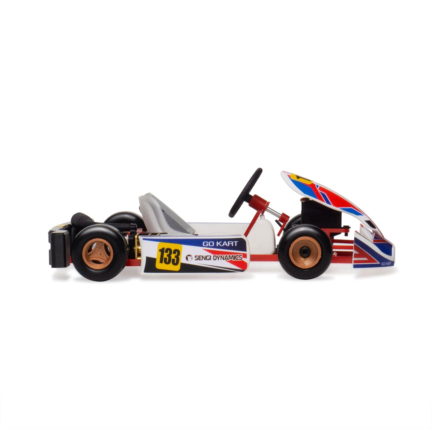 MinimumRC Sengi Kart-80 Micro Scale RC Kart RTR with HOTRC Radio and Receiver